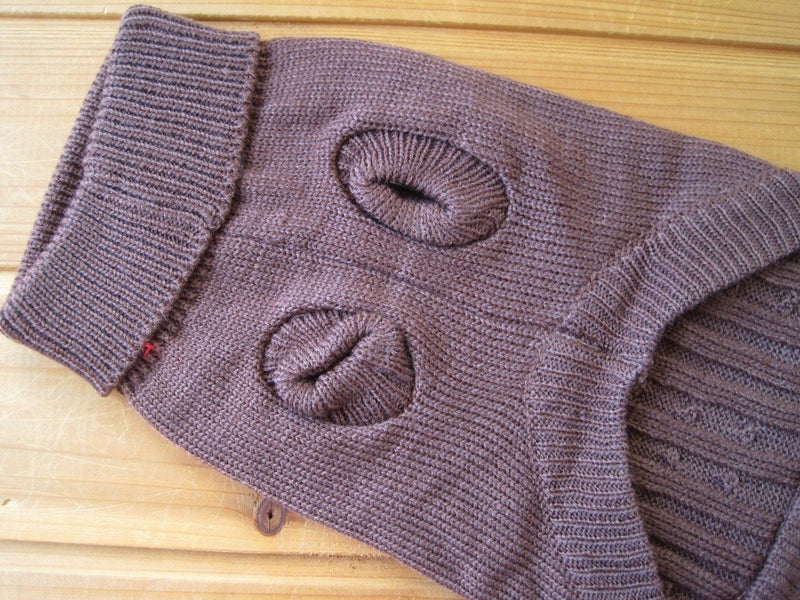 FAMI Dog Clothes Dogs Sweater Soft Puppies Clothing Winter Puppy Sweaters Warm Outfit for Dogs Small XS S Cat Apparel (Brown,Medium) - Image 3